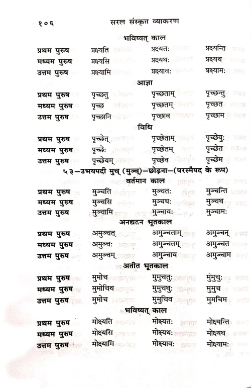 Sanskrit Vyakarana (Sarala)